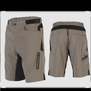 Men's Zoic Ether  Performance Athletic Shorts in Tan and Black. Sz 3XL